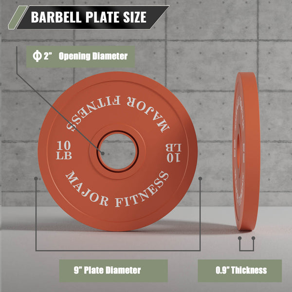 MAJOR FITNESS Change Plates 1.25LB-10LB Set
