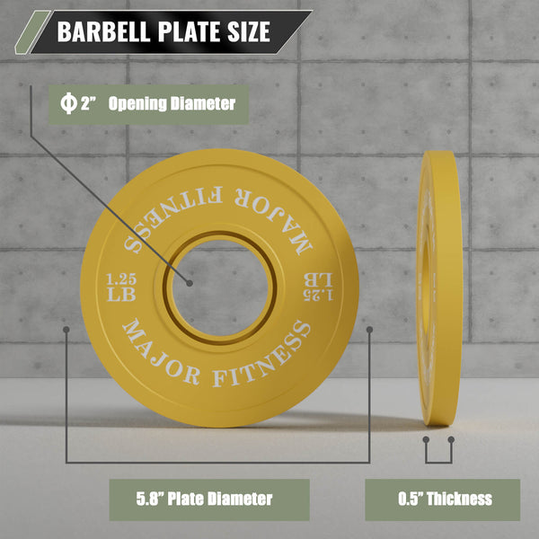 MAJOR FITNESS Change Plates 1.25LB-10LB Set
