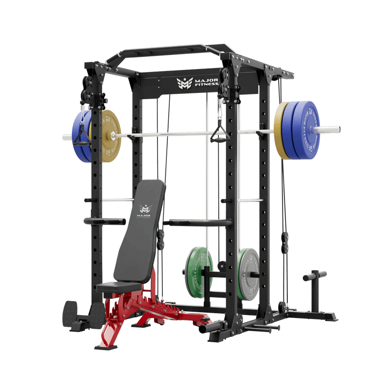 MAJOR FITNESS All-In-One Home Gym Power Rack Package PLM03