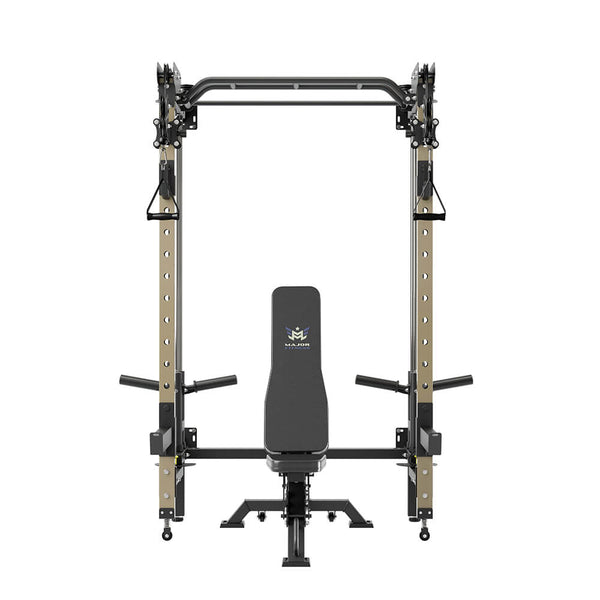 Major Fitness Lightning  F35 Wall-Mount Folding All-In-One Power Rack Home Gym
