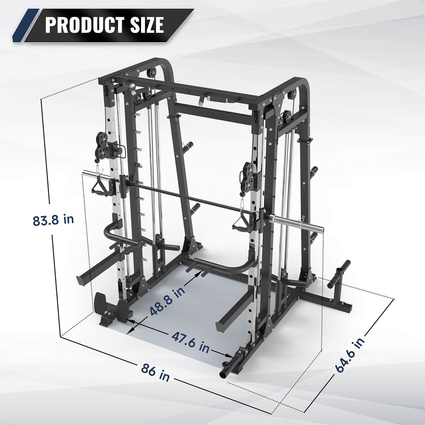 MAJOR FITNESS All-In-One Home Gym Smith Machine Package Spirit B2 ...