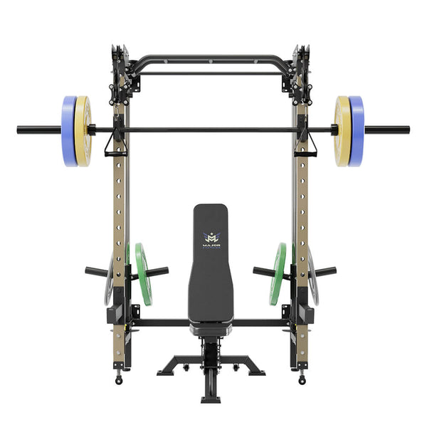 MAJOR FITNESS All-In-One Home Gym Folding Power Rack Package Lightning F35
