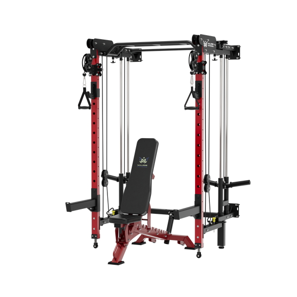 MAJOR FITNESS All-In-One Home Gym Folding Power Rack Lightning F35
