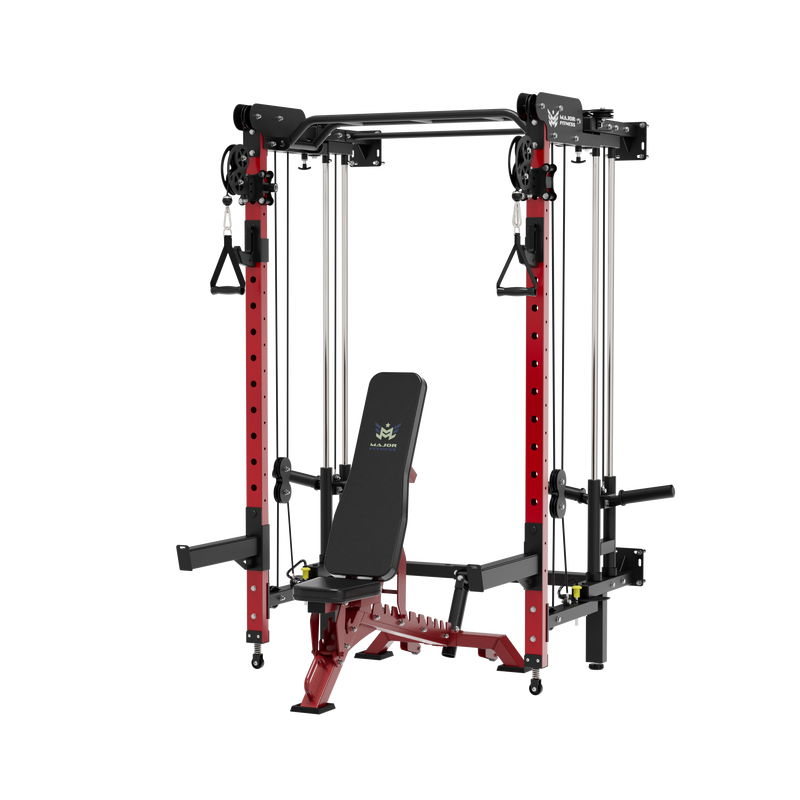 MAJOR FITNESS All-In-One Home Gym Folding Power Rack Lightning F35