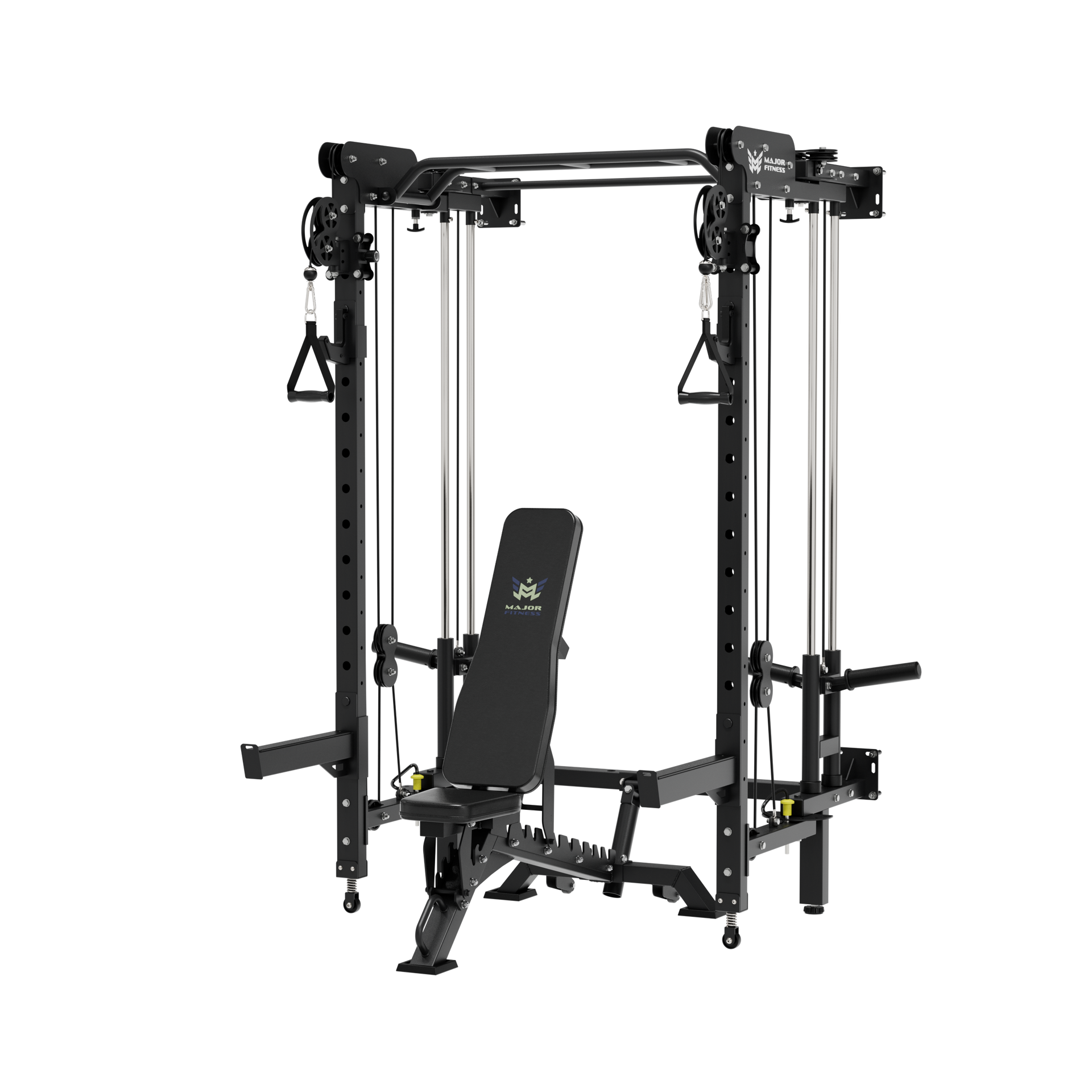 Major Fitness Lightning  F35 Wall-Mount Folding All-In-One Power Rack Home Gym