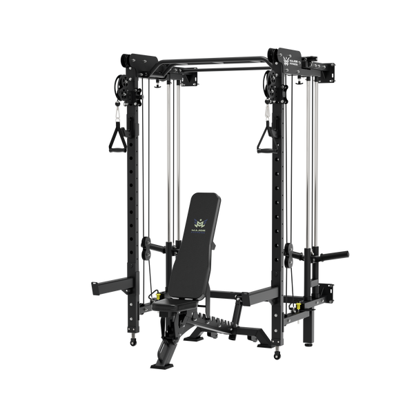 Major Fitness Lightning  F35 Wall-Mount Folding All-In-One Power Rack Home Gym
