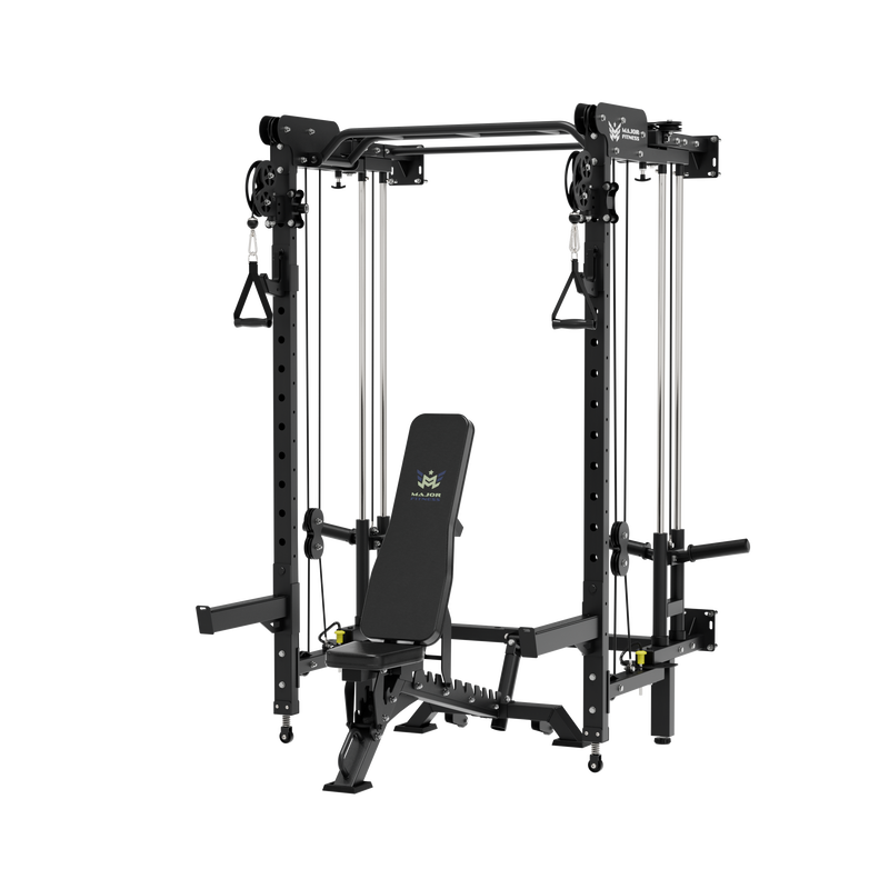 MAJOR FITNESS All-In-One Home Gym Folding Power Rack Lightning F35