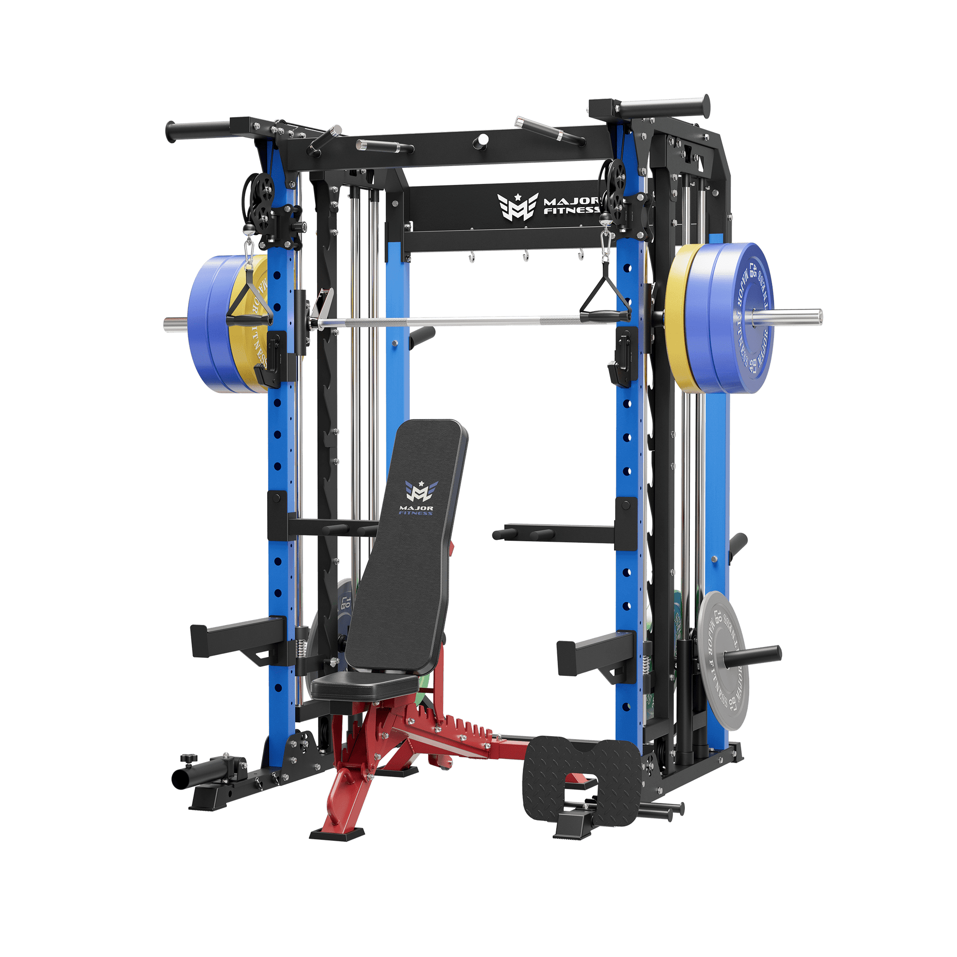 MAJOR FITNESS All-In-One Home Gym Smith Machine Package Spirit B52