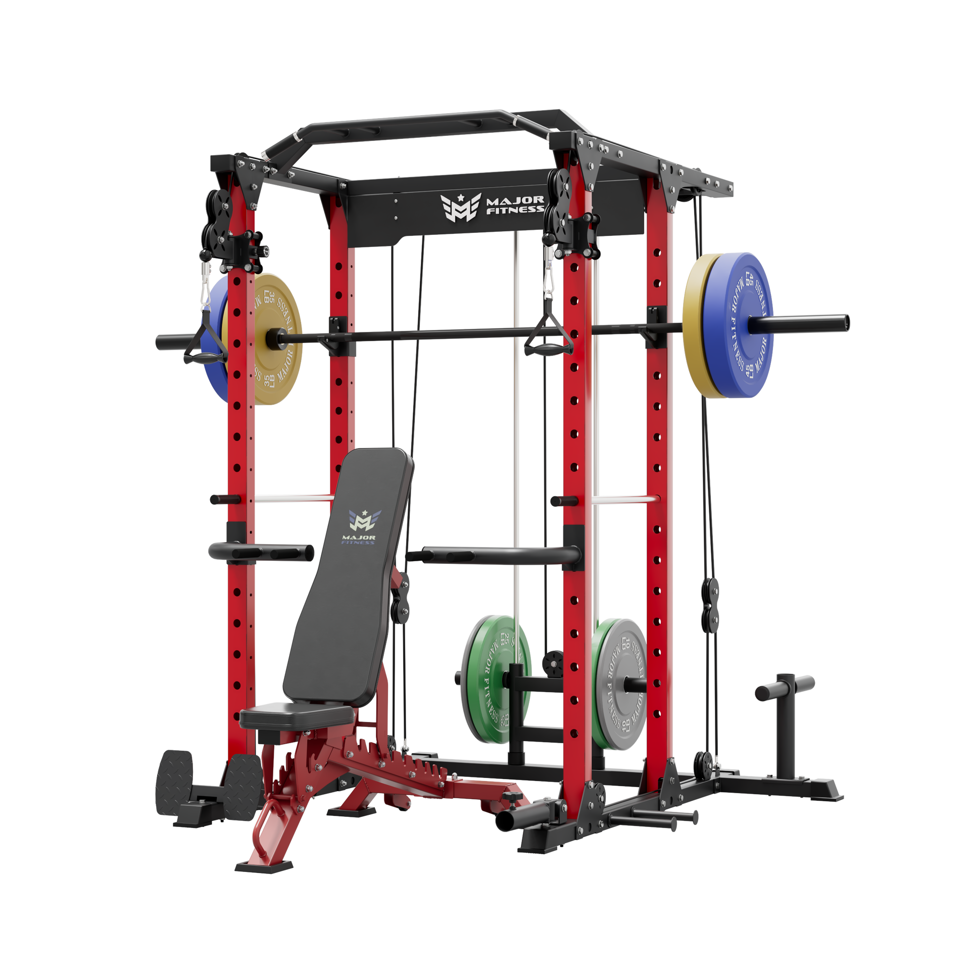 Major Fitness PLM03 Power Rack All-In-One Home Gym