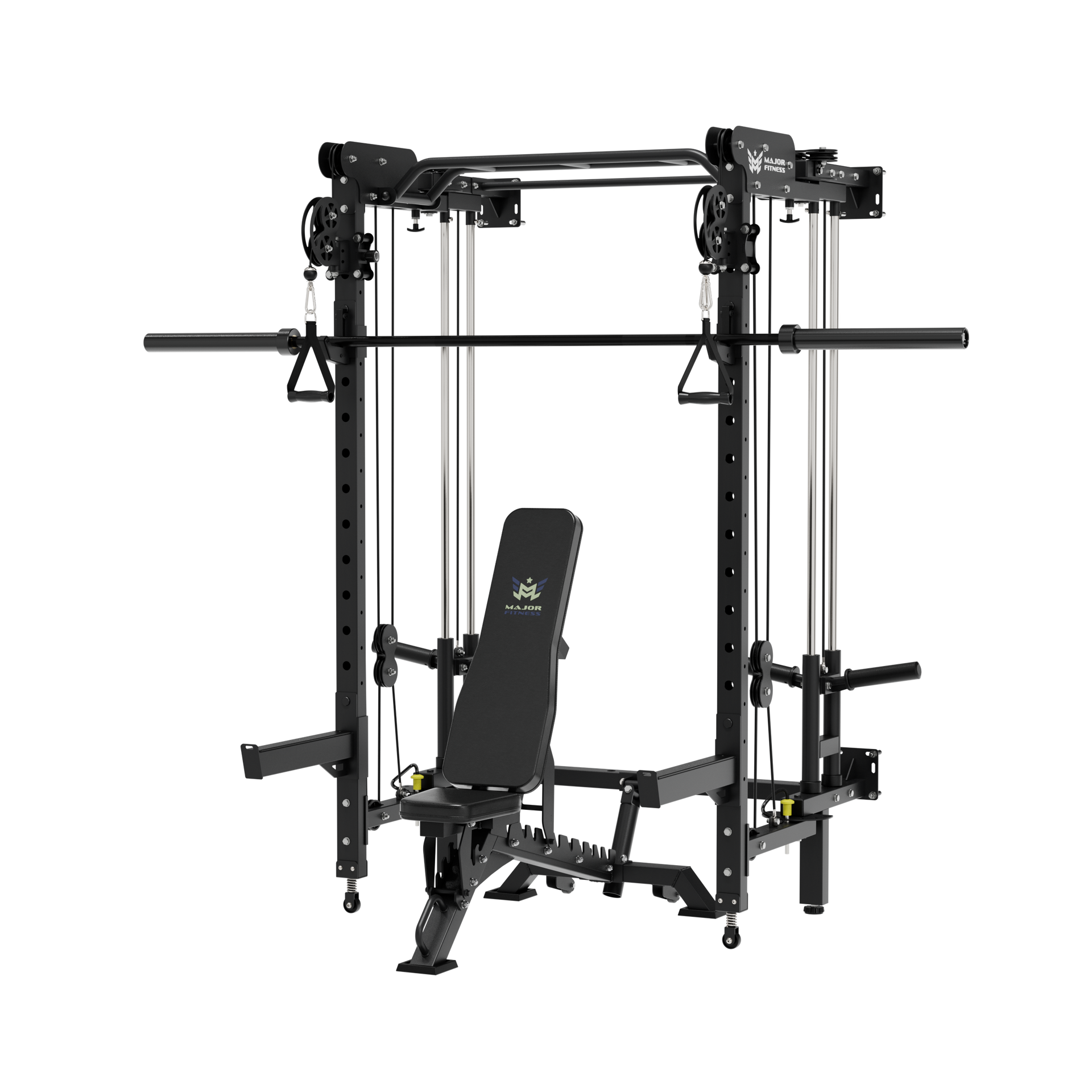 Major Fitness Lightning  F35 Wall-Mount Folding All-In-One Power Rack Home Gym