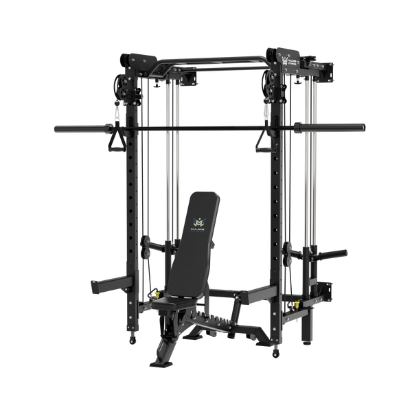 Major Fitness Lightning  F35 Wall-Mount Folding All-In-One Power Rack Home Gym
