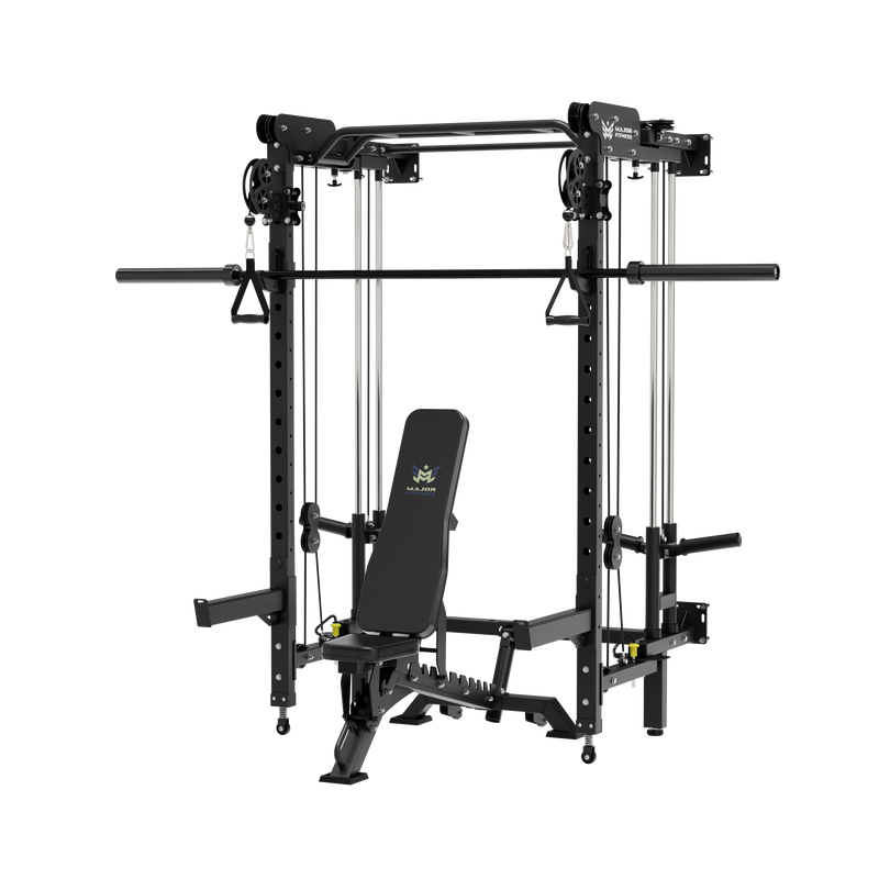 MAJOR FITNESS All-In-One Home Gym Folding Power Rack Lightning F35