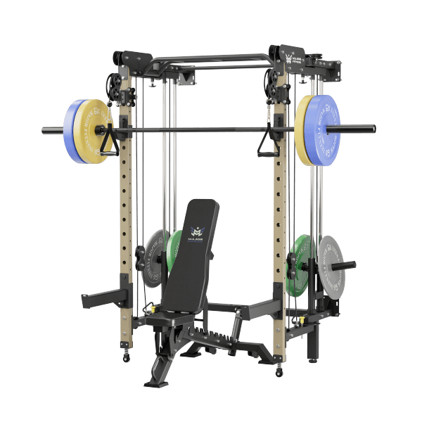 Major Fitness Lightning  F35 Wall-Mount Folding All-In-One Power Rack Home Gym