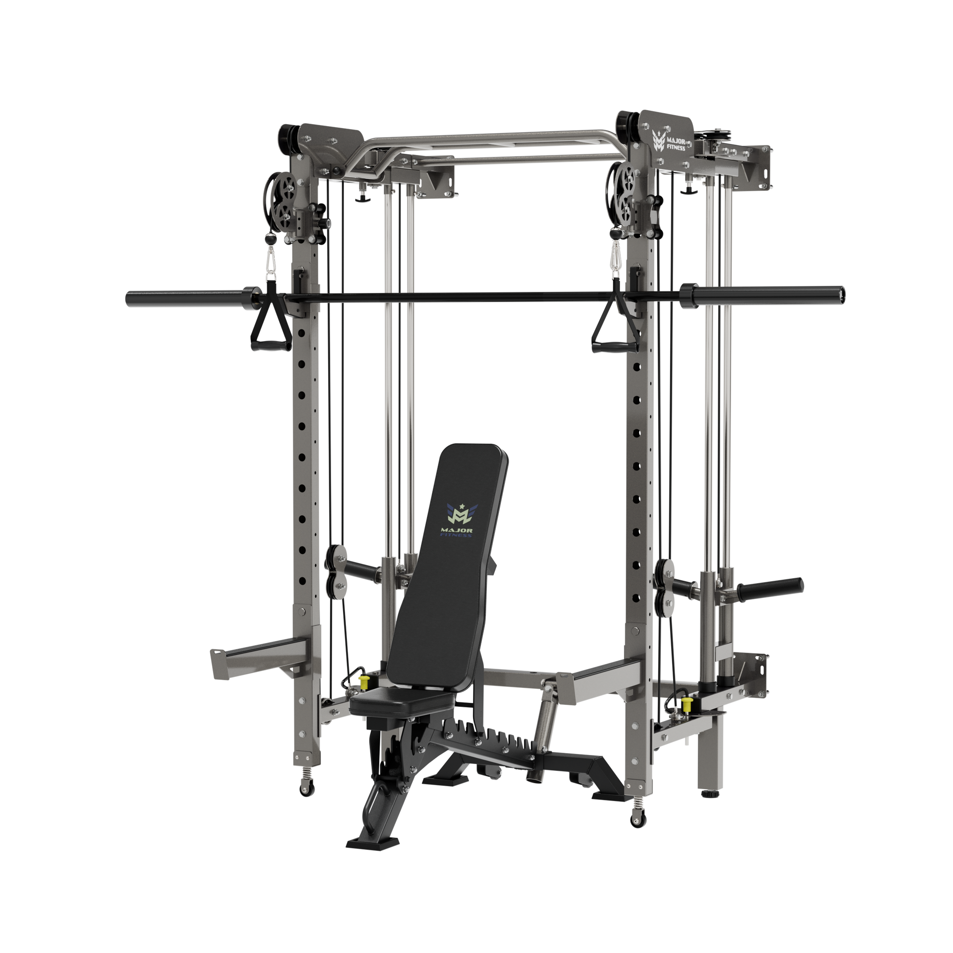 Major Fitness Lightning  F35 Wall-Mount Folding All-In-One Power Rack Home Gym