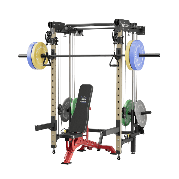 MAJOR FITNESS All-In-One Home Gym Folding Power Rack Package Lightning F35
