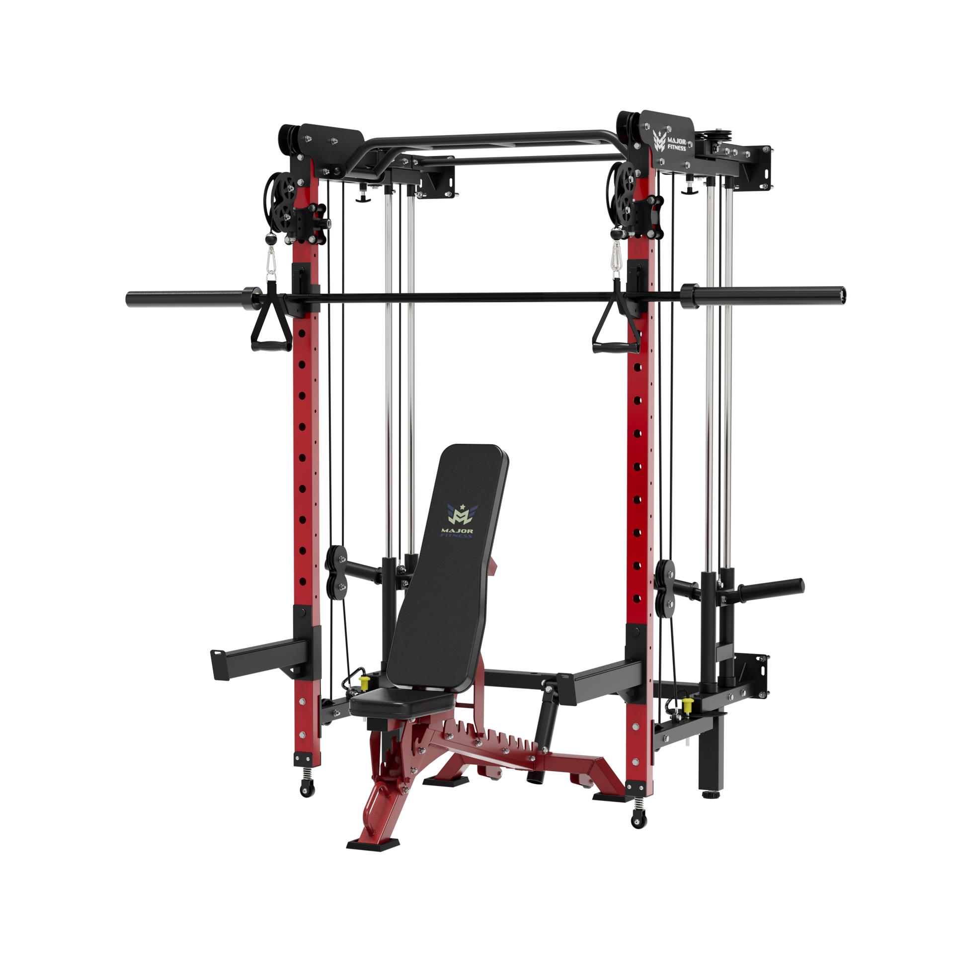 Major Fitness Lightning  F35 Wall-Mount Folding All-In-One Power Rack Home Gym