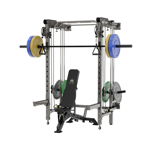 Major Fitness Lightning  F35 Wall-Mount Folding All-In-One Power Rack Home Gym
