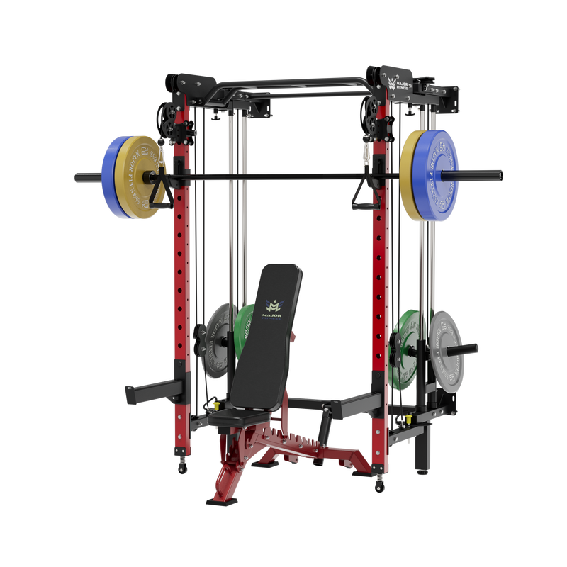 MAJOR FITNESS All-In-One Home Gym Folding Power Rack Lightning F35