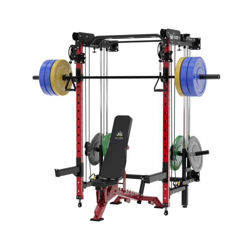 MAJOR FITNESS All-In-One Home Gym Folding Power Rack Lightning F35