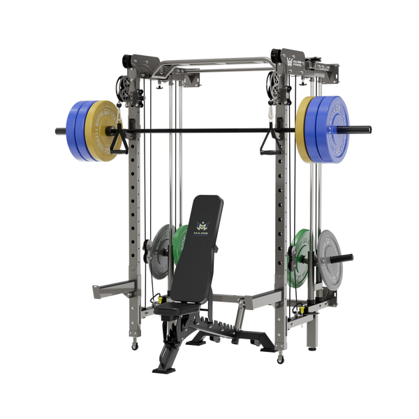 Major Fitness Lightning  F35 Wall-Mount Folding All-In-One Power Rack Home Gym
