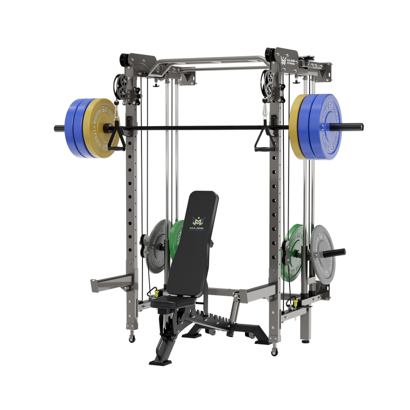 MAJOR FITNESS All-In-One Home Gym Folding Power Rack Lightning F35