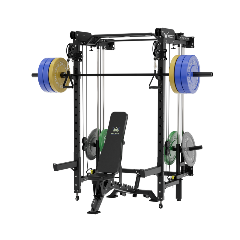 MAJOR FITNESS All-In-One Home Gym Folding Power Rack Lightning F35