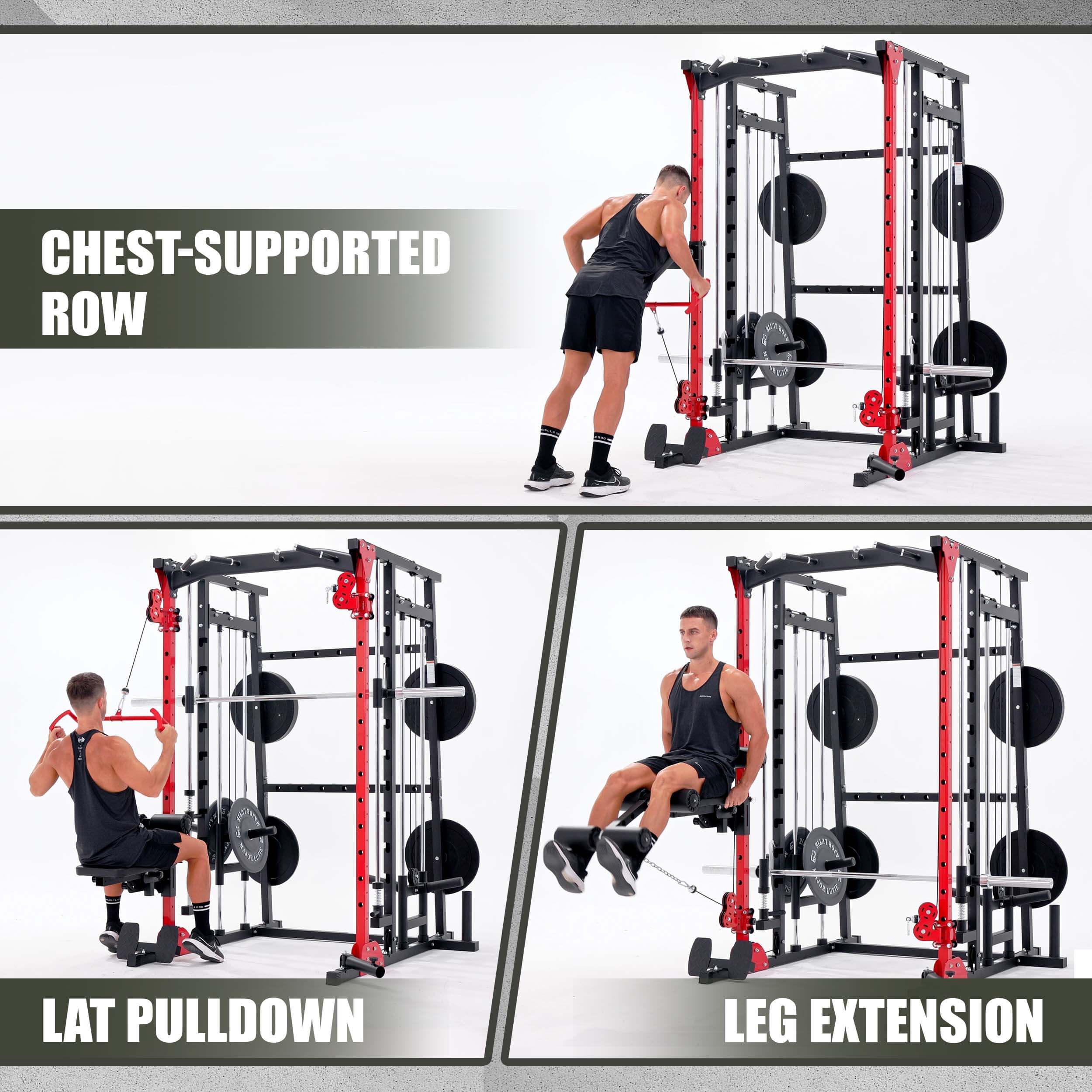 Rack Mounted Leg Extension - Major Fitness