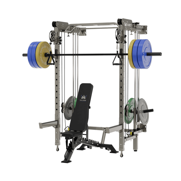 Major Fitness All-In-One Home Gym Folding Power Rack Package Lightning F35
