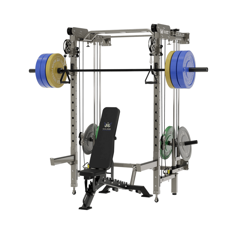 MAJOR FITNESS All-In-One Home Gym Folding Power Rack Package Lightning F35