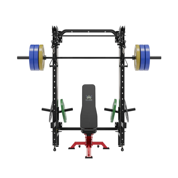 MAJOR FITNESS All-In-One Home Gym Folding Power Rack Package Lightning F35
