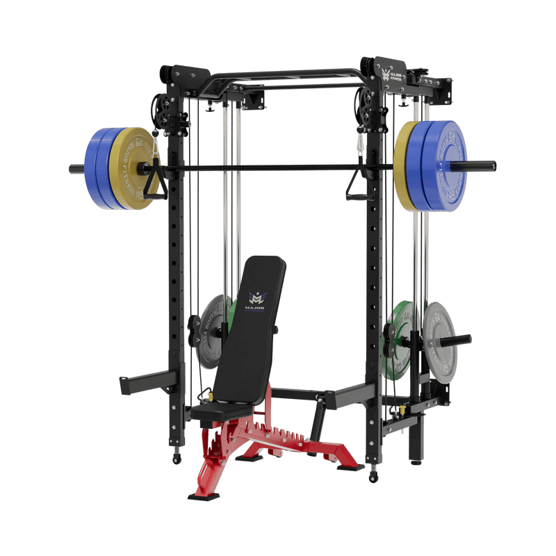 MAJOR FITNESS All-In-One Home Gym Folding Power Rack Package Lightning F35