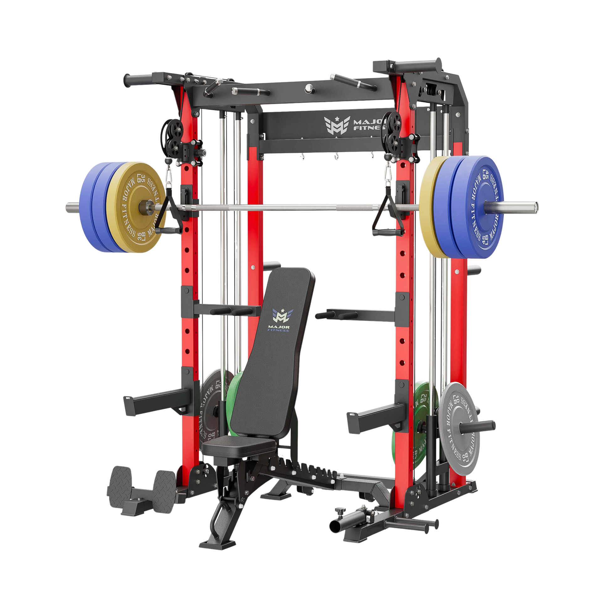 MAJOR FITNESS All-In-One Home Gym Power Rack Package F22