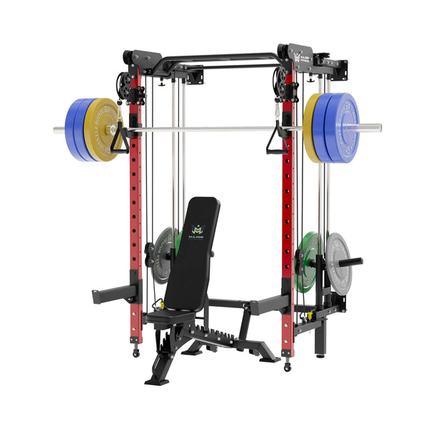 MAJOR FITNESS All-In-One Home Gym Folding Power Rack Package Lightning F35
