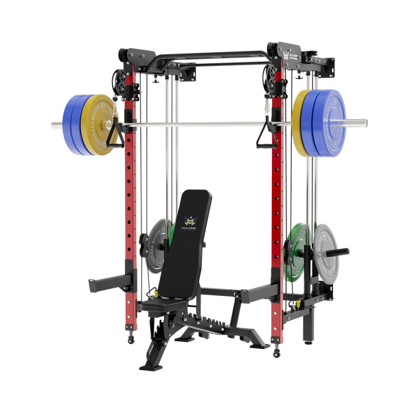 Major Fitness All-In-One Home Gym Folding Power Rack Package Lightning F35
