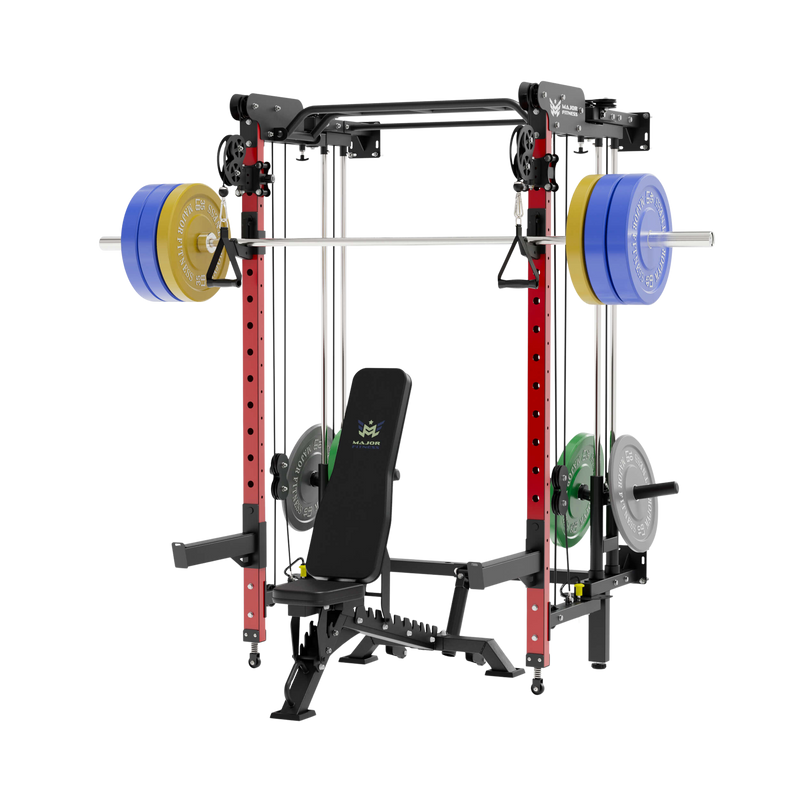 MAJOR FITNESS All-In-One Home Gym Folding Power Rack Package Lightning F35