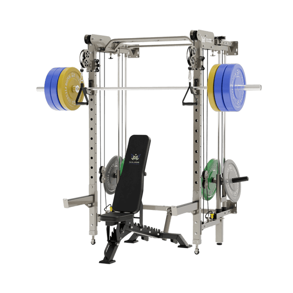 Major Fitness All-In-One Home Gym Folding Power Rack Package Lightning F35
