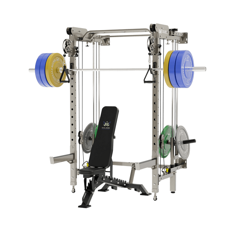 MAJOR FITNESS All-In-One Home Gym Folding Power Rack Package Lightning F35