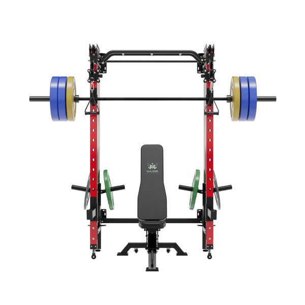 Major Fitness All-In-One Home Gym Folding Power Rack Package Lightning F35
