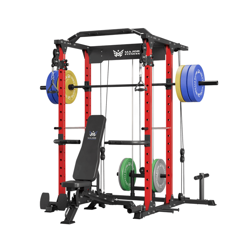 MAJOR FITNESS All-In-One Home Gym Power Rack Package PLM03