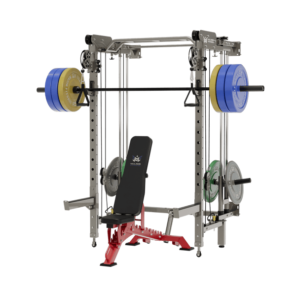 Major Fitness All-In-One Home Gym Folding Power Rack Package Lightning F35
