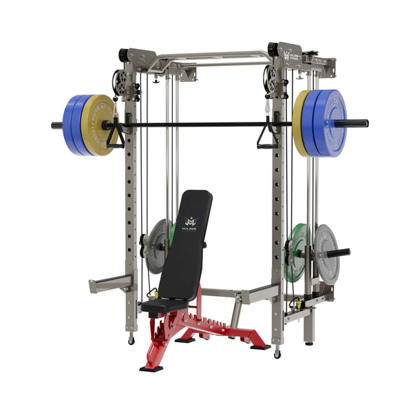 MAJOR FITNESS All-In-One Home Gym Folding Power Rack Package Lightning F35
