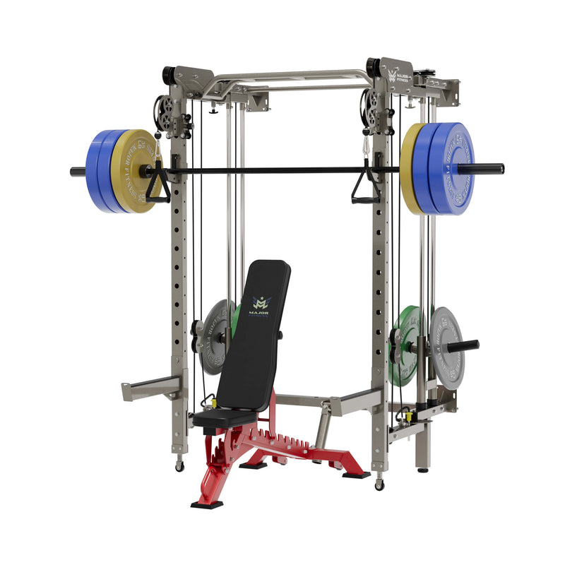 MAJOR FITNESS All-In-One Home Gym Folding Power Rack Package Lightning F35