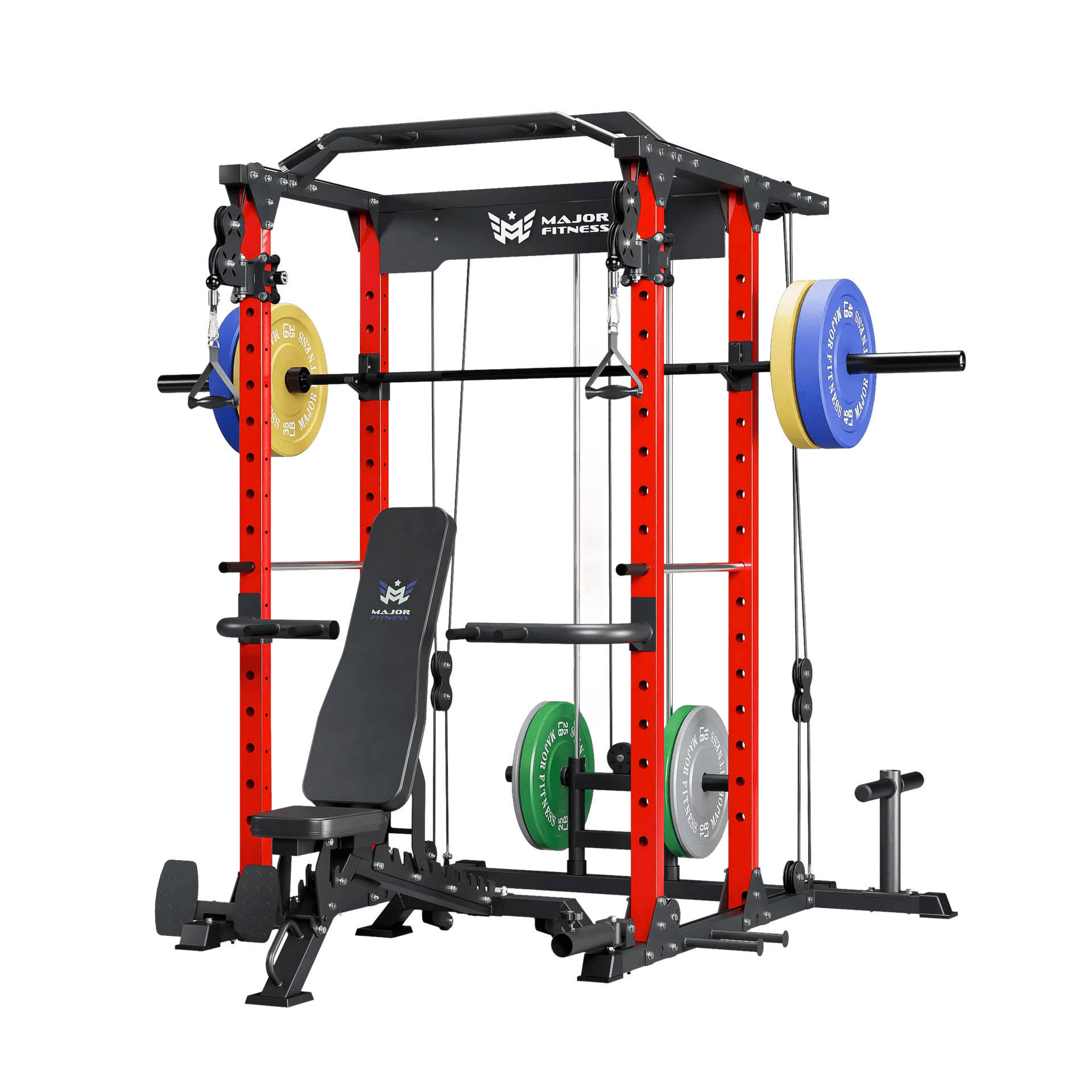 MAJOR FITNESS All-In-One Home Gym Power Rack Package PLM03