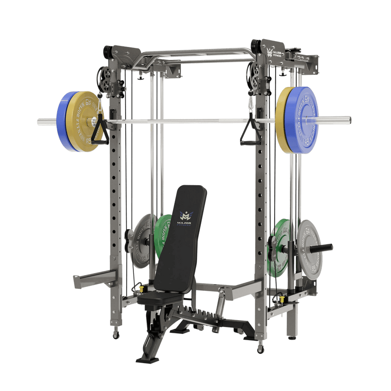 MAJOR FITNESS All-In-One Home Gym Folding Power Rack Package Lightning F35