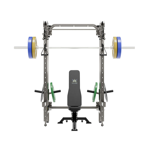 Major Fitness All-In-One Home Gym Folding Power Rack Package Lightning F35
