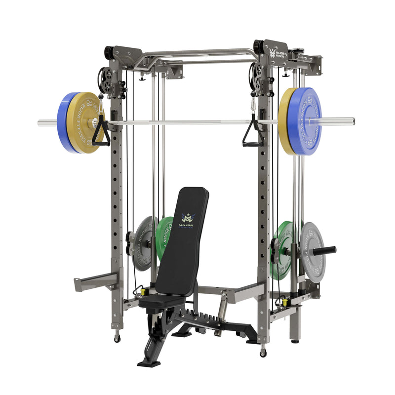 MAJOR FITNESS All-In-One Home Gym Folding Power Rack Package Lightning F35