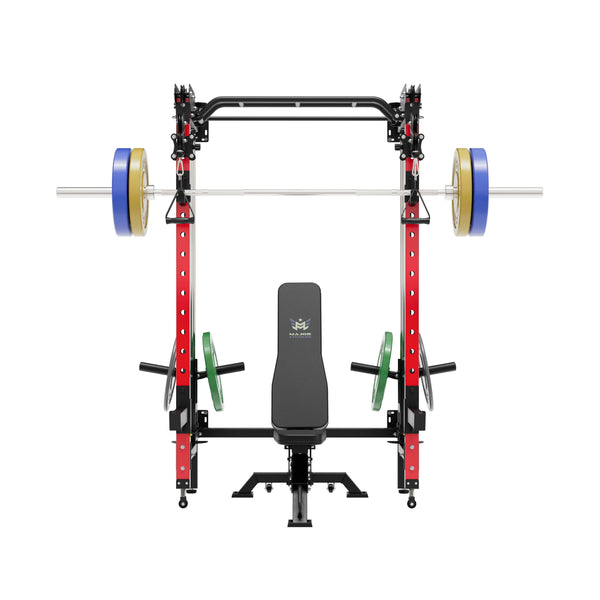 Major Fitness All-In-One Home Gym Folding Power Rack Package Lightning F35
