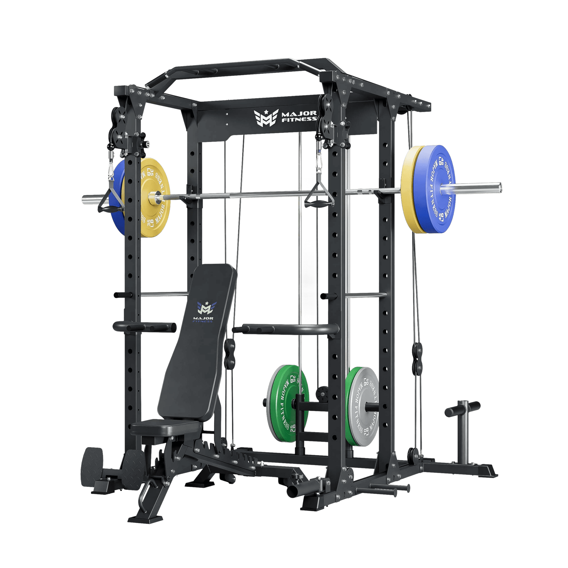 MAJOR FITNESS All-In-One Home Gym Power Rack Package PLM03