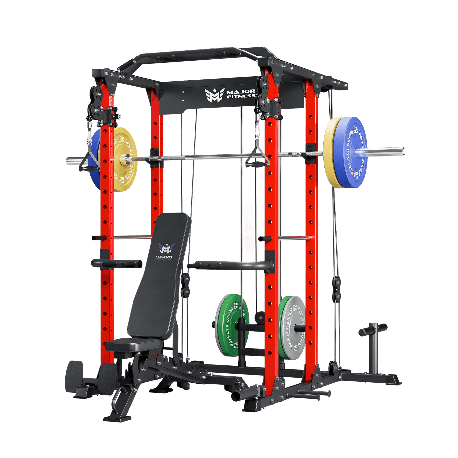 MAJOR FITNESS All-In-One Home Gym Power Rack Package PLM03