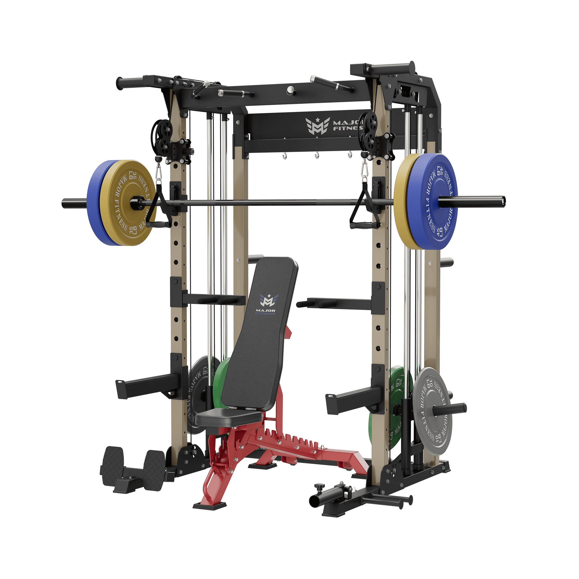 MAJOR FITNESS All-In-One Home Gym Power Rack Package F22